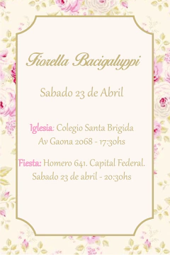 Invitación Digital Imprimible - Comunión - Miticlick