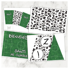 Kit IMPRIMIBLE FUTBOL PELOTA para cumpleaños - Party Box