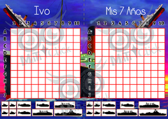 Juego Batalla Naval IMPRIMIBLE - Miticlick