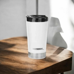 Vaso con destapador Waterdog Blanco