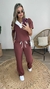 Conjunto Elegance moletinho - Marrom na internet