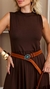 Imagem do Vestido longo regata 3 marias - Marrom