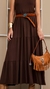 Vestido longo regata 3 marias - Marrom na internet