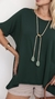 Blusa malha ponta - Verde Musgo