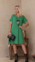 Vestido Isa liso - Verde bandeira