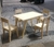 Combo comedor retro mesa + 4 sillas