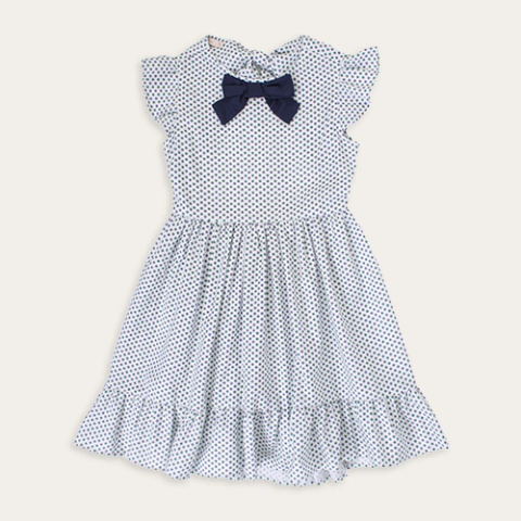 Vestido Thaís Dots Azul e Verde