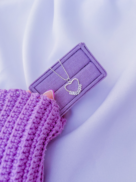 Colar coração princess