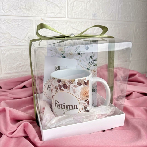 Box Luxo | Bloquinho e caneca personalizados