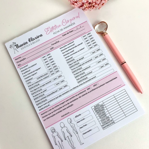 Ficha de Anamnese Corporal