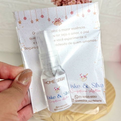 Mini Home Spray com cartão personalizado