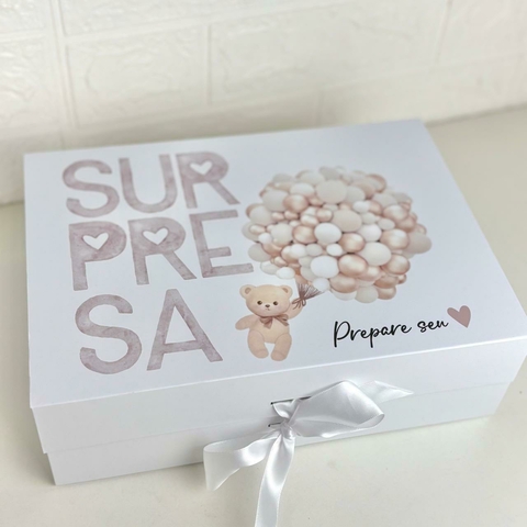 Caixa revelação gravidez Body e caneca - comprar online