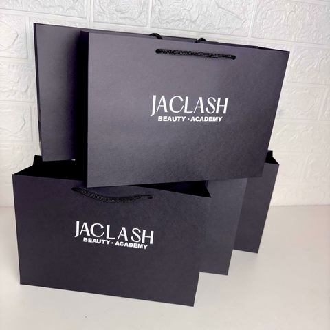 Sacola Tamanho G | Acabamento metalizado e branco - comprar online