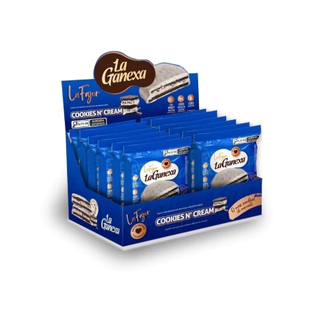 Alfajor con relleno sabor Cookies and Cream | La Ganexa - Caja x 12 unidades - comprar online