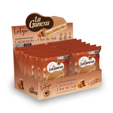 Alfajor con relleno sabor Caramelo y Sal | La Ganexa - Caja x 12 unidades - comprar online