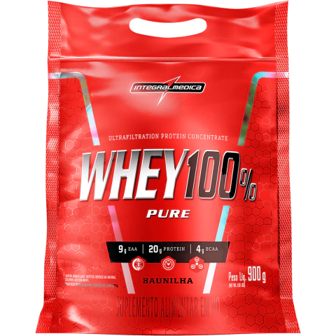 Whey 100 % Pure sabor Vainilla Integralmedica x 900 grs