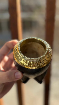 TORPEDO DE BRONCE CINCELADO - A PURO MATE