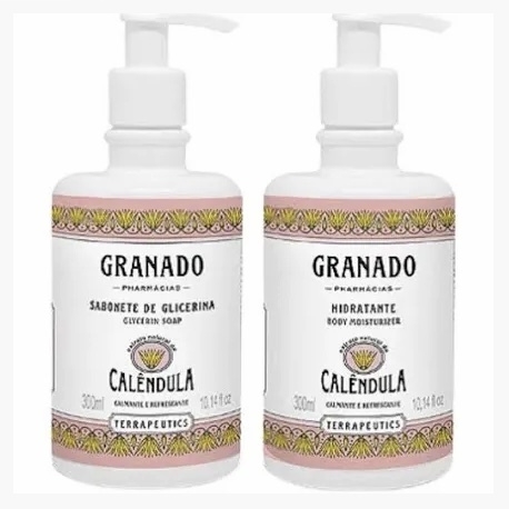Kit Granado Calendula Hidratante 300ml + Sabonete de Glicerina 300ml