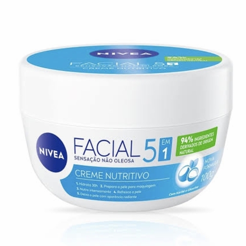 Creme Nutritivo Facial 5 em 1 Nivea 100g