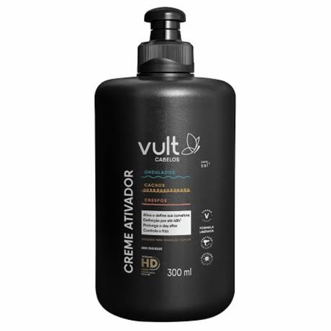 Creme Ativador para Cabelos Ondulados, Cachos e Crespos Vult 300ml - comprar online