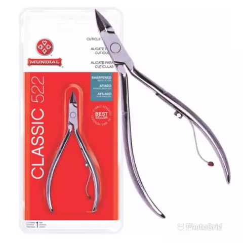 Alicate De Cuticula Profissional 522 Classic Afiado Mundial