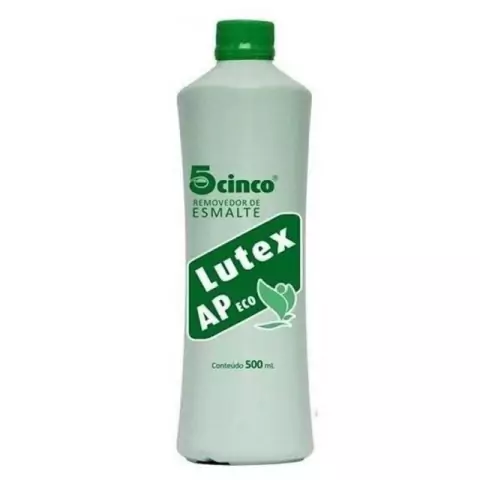 Removedor De Esmalte a Base de Acetona Lutex AP Eco 500 ml 5 Cinco
