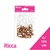 Elástico de Silicone para Penteado Ricca 3321 Marrom e Incolor - 100 unidades - Perfumaria da Ro