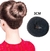 Enchimento Rosquinha Fazer Coque No Cabelo Donuts Pequeno Cor Preto - 3 cm - Perfumaria da Ro