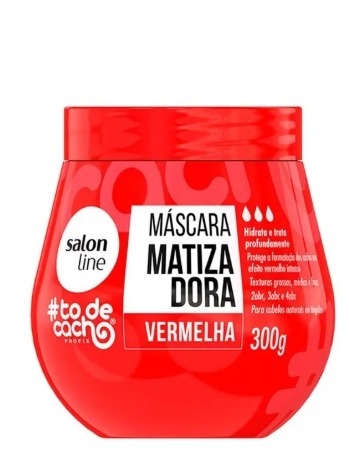 Máscara Matizadora #Todecacho Vermelha Salon Line 300g - comprar online