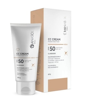 CC Cream Facial FPS50 Anasol Viso - 60g - comprar online