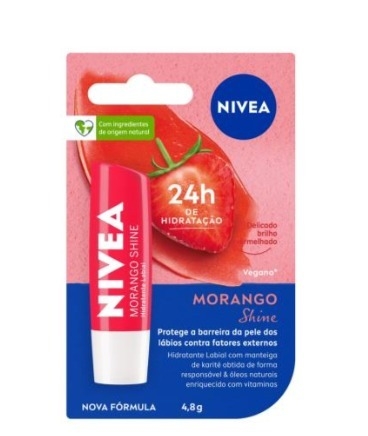 Protetor Labial Morango Shine Nivea Blister 4,8g - comprar online