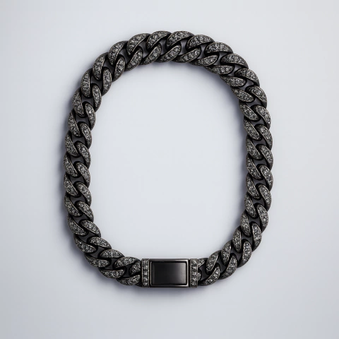 Pulsera Cubana Ice - BLACK EDITION - comprar online