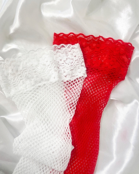 MEIA ARRASTAO 7/8 COM RENDA PERRUTEXTIL