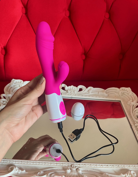 Vibrador ponto G e clitoriano 30 vibrações
