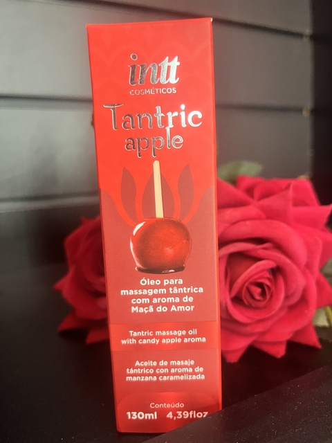 ÓLEO PARA MASSAGEM TÂNTRICA SABOR MAÇÃ DO AMOR