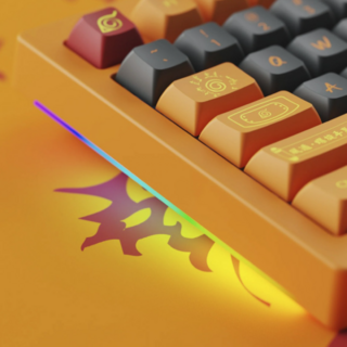 Imagem do Teclado sem Fio Akko 5075B Plus RGB, Naruto Uzumaki, Switch Akko Crystal