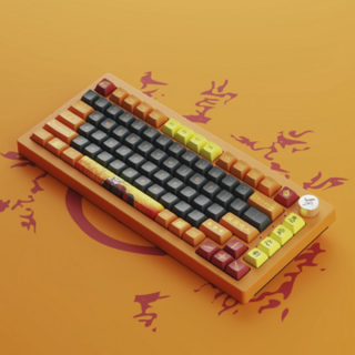 Teclado sem Fio Akko 5075B Plus RGB, Naruto Uzumaki, Switch Akko Crystal - loja online