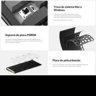 Teclado Barebone Monsgeek M1W-SP, Switch Akko Piano V3 Pro
