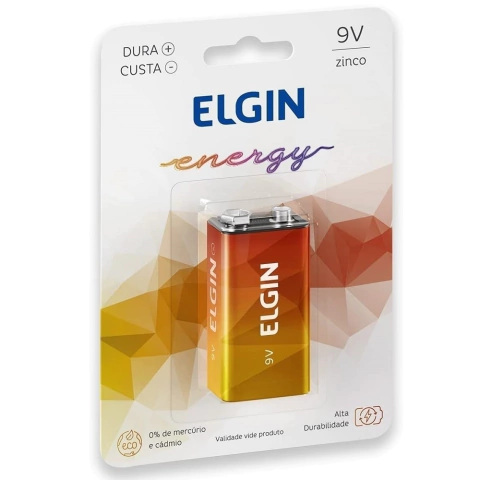 Bateria 9V Comum LW01 Elgin