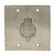 Placa para Piso 4x4 para 1 Tomada Redonda em Inox Stamplac - comprar online
