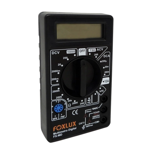Multímetro Digital com Beep FX-MD Foxlux