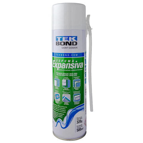 Espuma Expansiva de Poliuretano 500ml 320g Tekbond