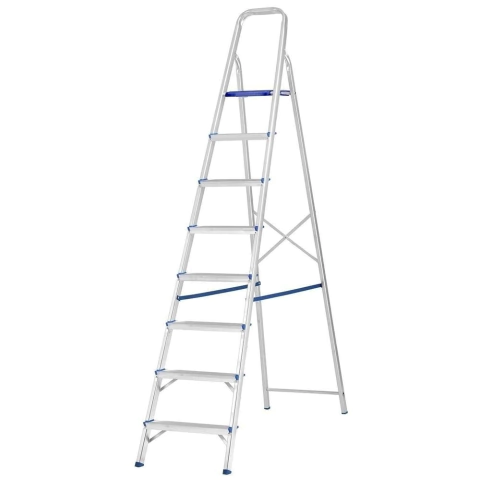 Escada de Alumínio 8 Degraus Alustep SBA