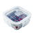 Pote Hermético Quadrado de Vidro 310mL 11,2 x 11,2 x 4,8cm CK6313 Clink