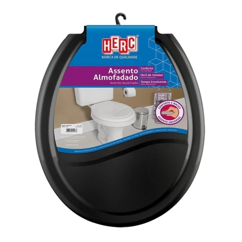 Assento Sanitário Almofadado Oval Herc - loja online