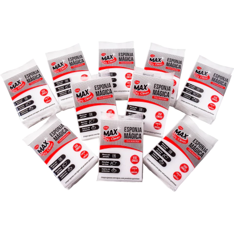 Kit com 10 Esponja Mágica para Limpeza CK2777 Clink