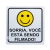Placa de Sinalização Adesiva 15 x 15cm Sorria Look