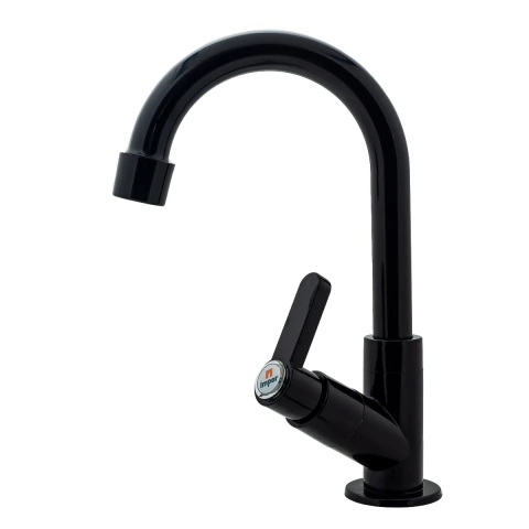 Torneira 2194 de Bancada em ABS para Lavatório com Bica Móvel 6340 Imper - Preto