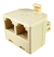 Adaptador para Telefone 1 RJ11 Macho x 2 RJ11 Fêmea MXT