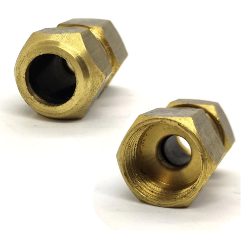 Adaptador para Gás em Latão Padrão Dako 3/8'' BM Fêmea x 1/2'' NPTF